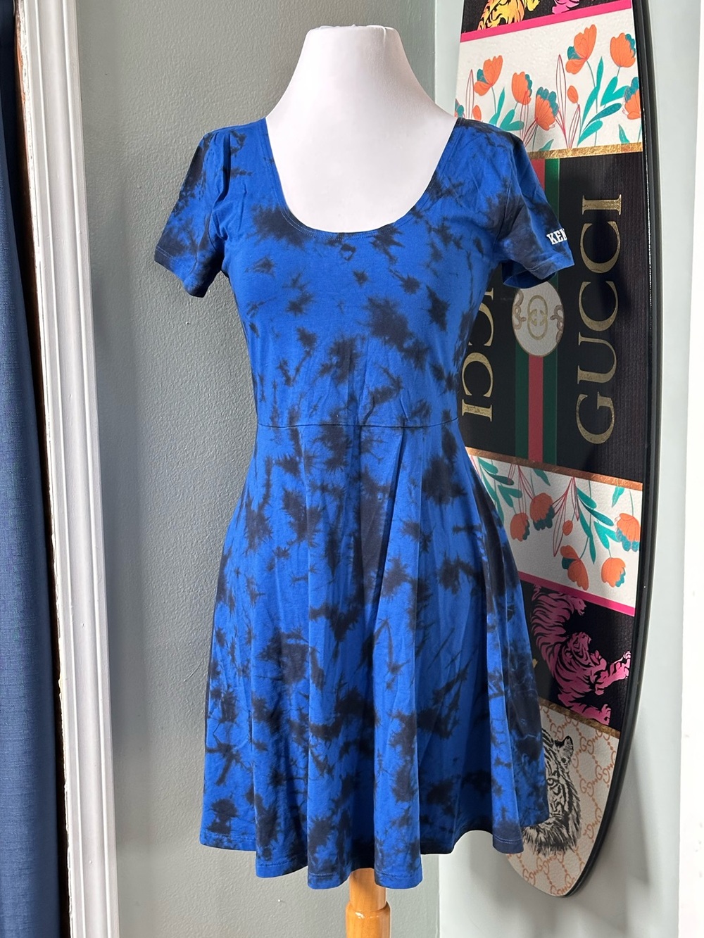 Pink University of Kentucky Tie Dye Scoop Neck Stretch Cotton Dress 5th & Ocean